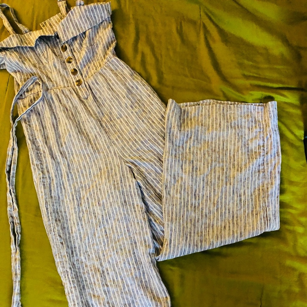 American Eagle Striped Romper